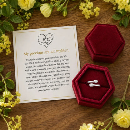 To My Granddaughter - Hug Ring