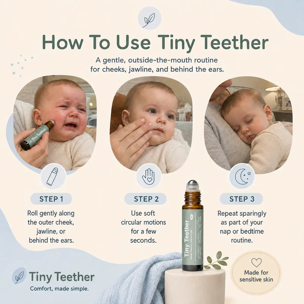 Tiny Teether: Teething Roller