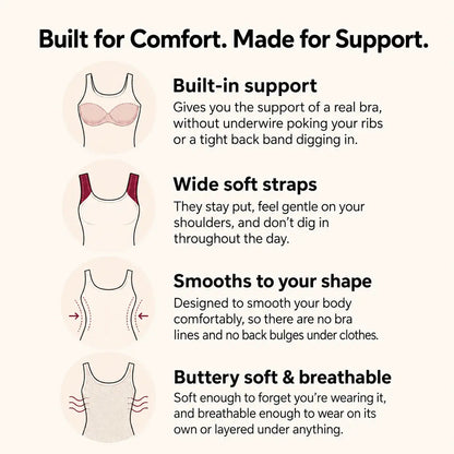 Nuoria Built-In Bra Comfort Shaper Tank