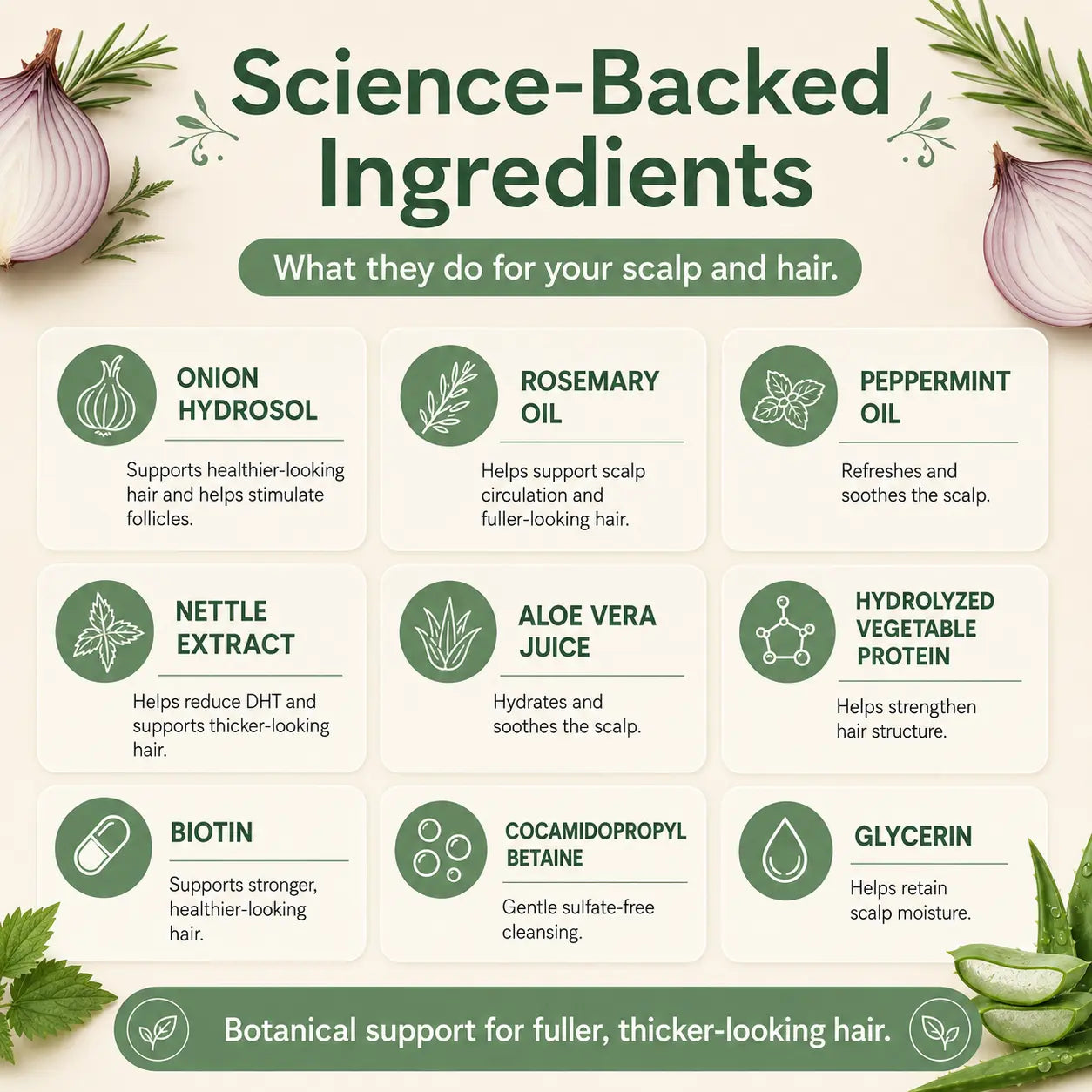 Onion Hydrosol Hair Revival Shampoo
