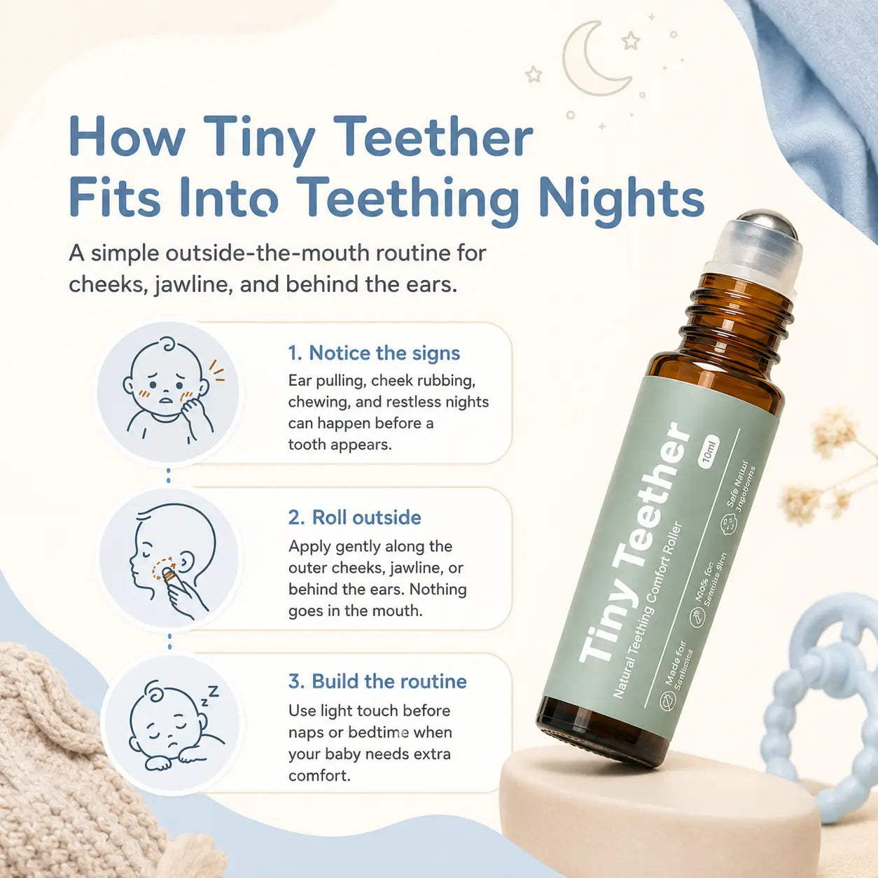 Tiny Teether: Teething Roller